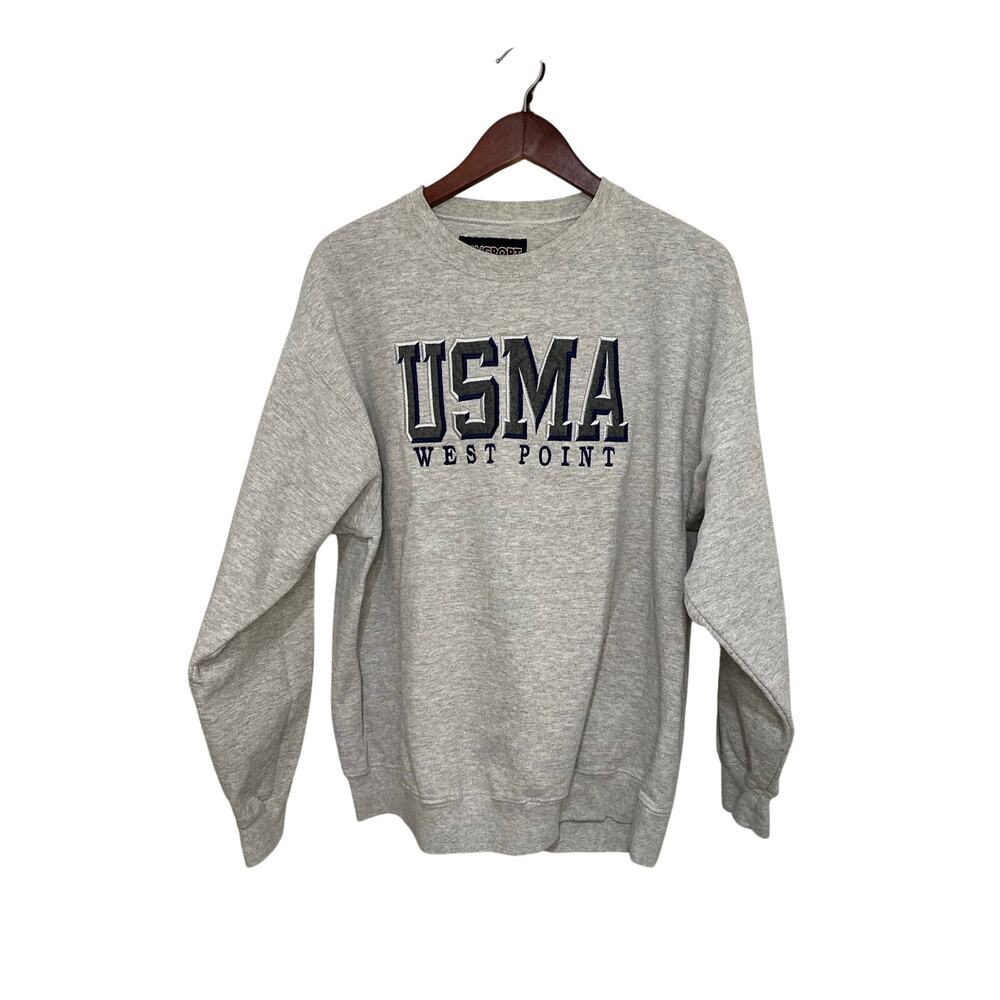 Vintage USMC West Point Crew Neck Gray Sweatshirt Jansport Garmet Size Large